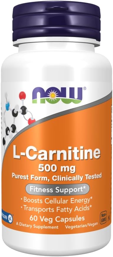 Now Foods Acetyl-L Carnitine 500 MG - 50 Veg Capsules