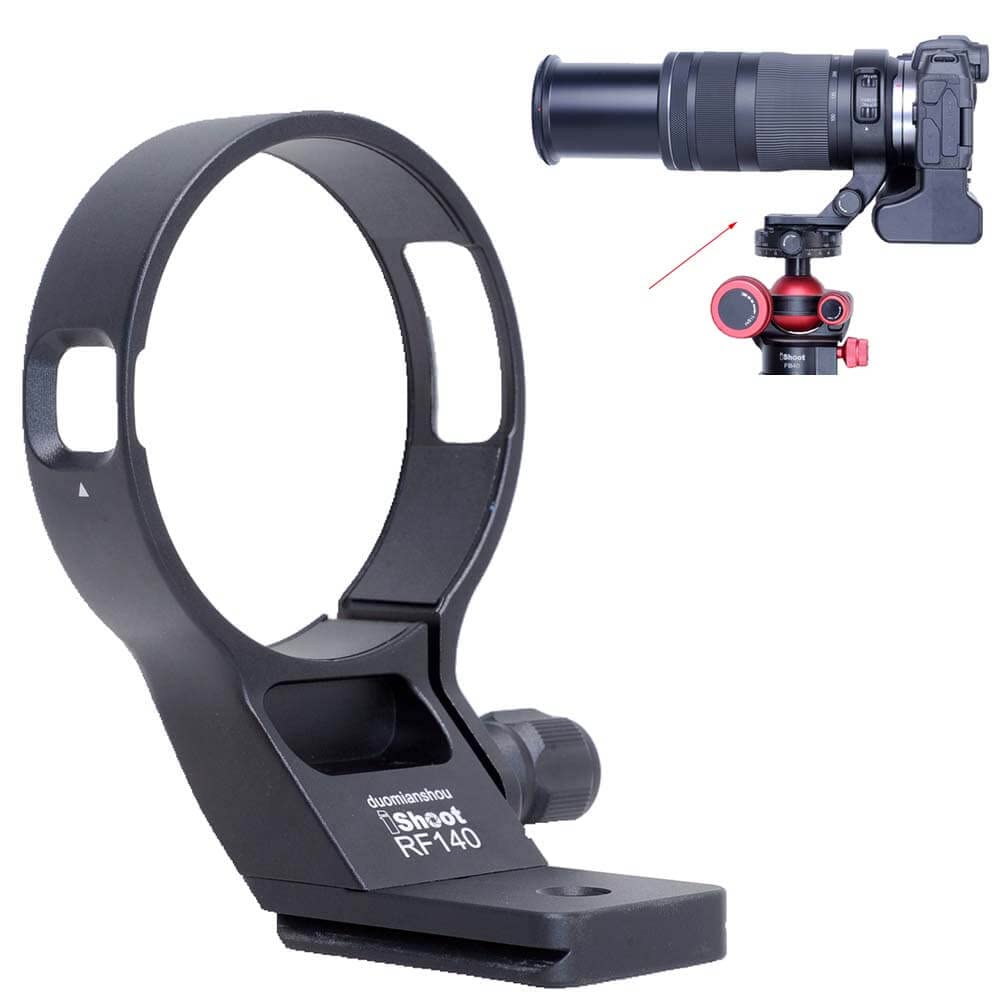 iShoot Metal Lens Collar Tripod Mount Ring Compatible with Canon RF 100-400mm f/5.6-8 Is USM, Lens Support Holder Bracket Bottom Is Arca-Swiss Fit