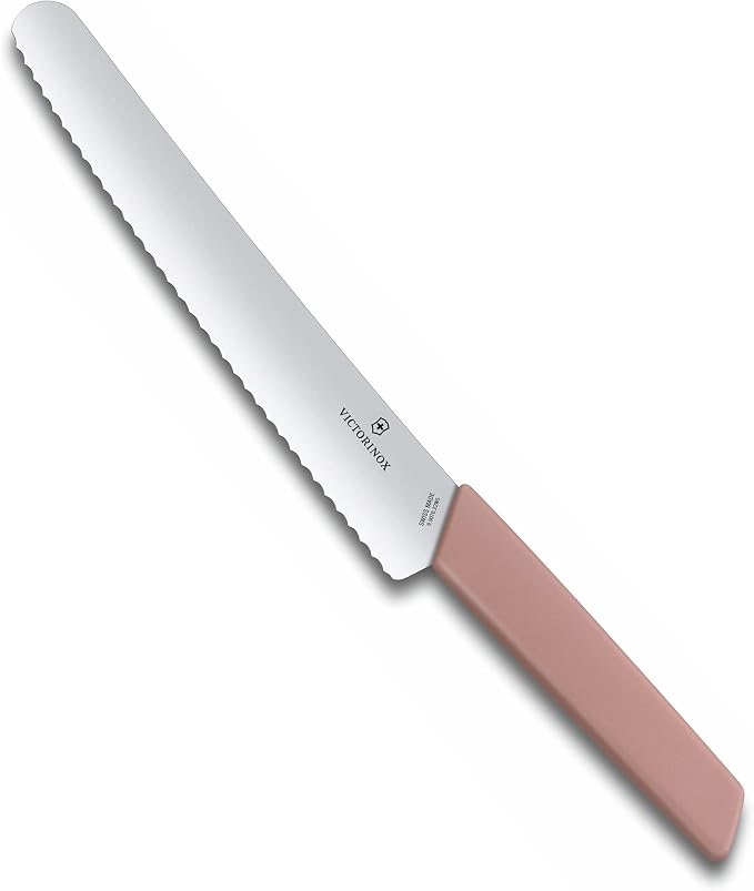 Victorinox Swiss Modern Bread and Pastry Knife, Apricot Handle - 22cm