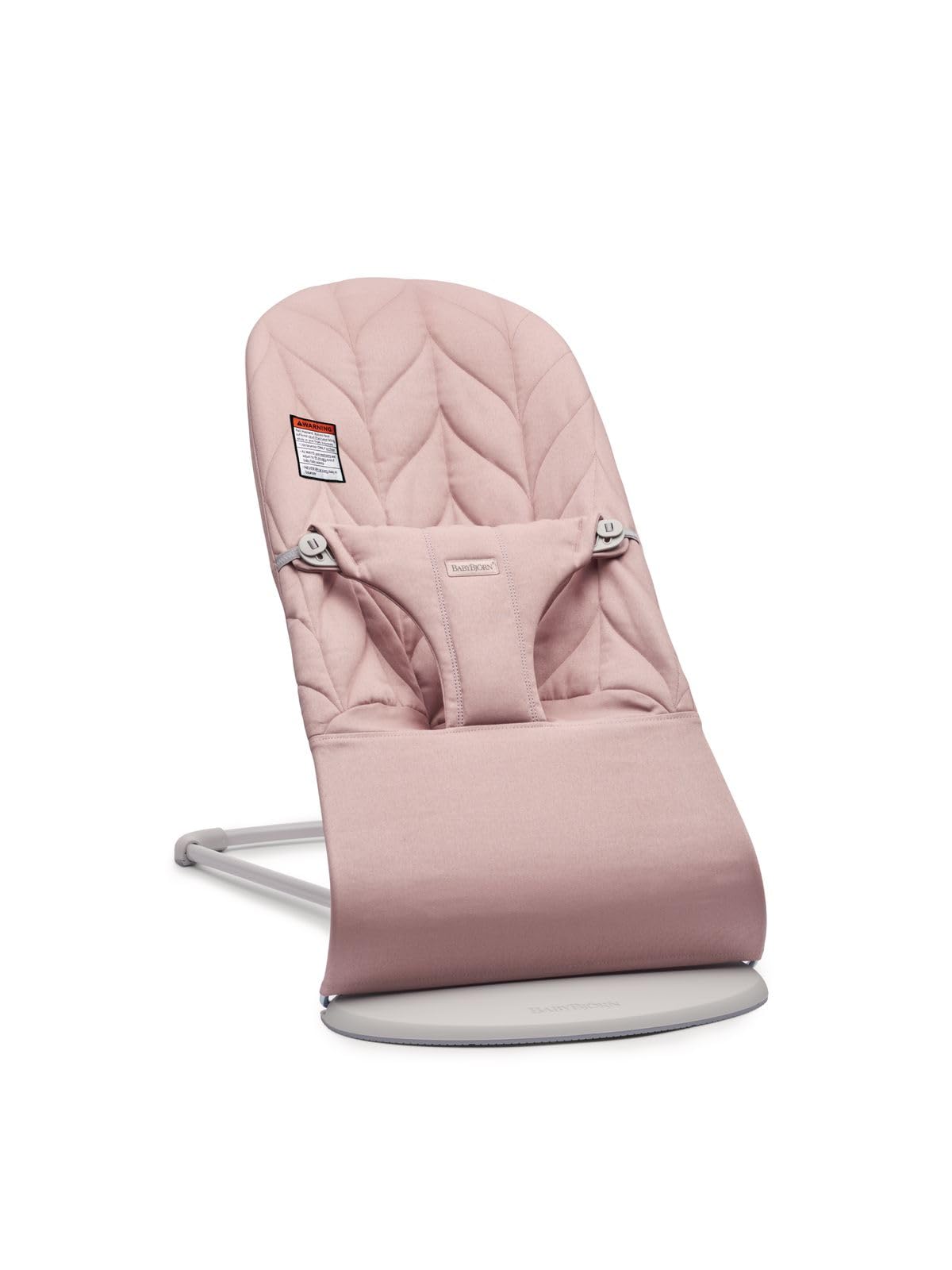 Bouncer Bliss - Dusty pink / Woven, Petal quilt / Light grey