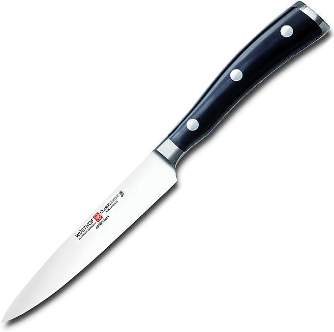 Wusthof Classic Ikon Utility Knife 16 cm. Black