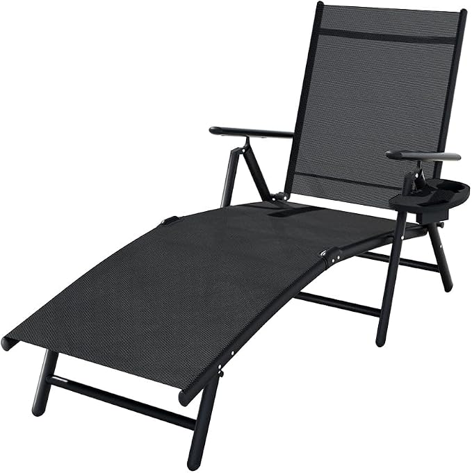 Gardeon Sun Lounge Outdoor Lounger Recliner Chair Foldable Patio Furniture