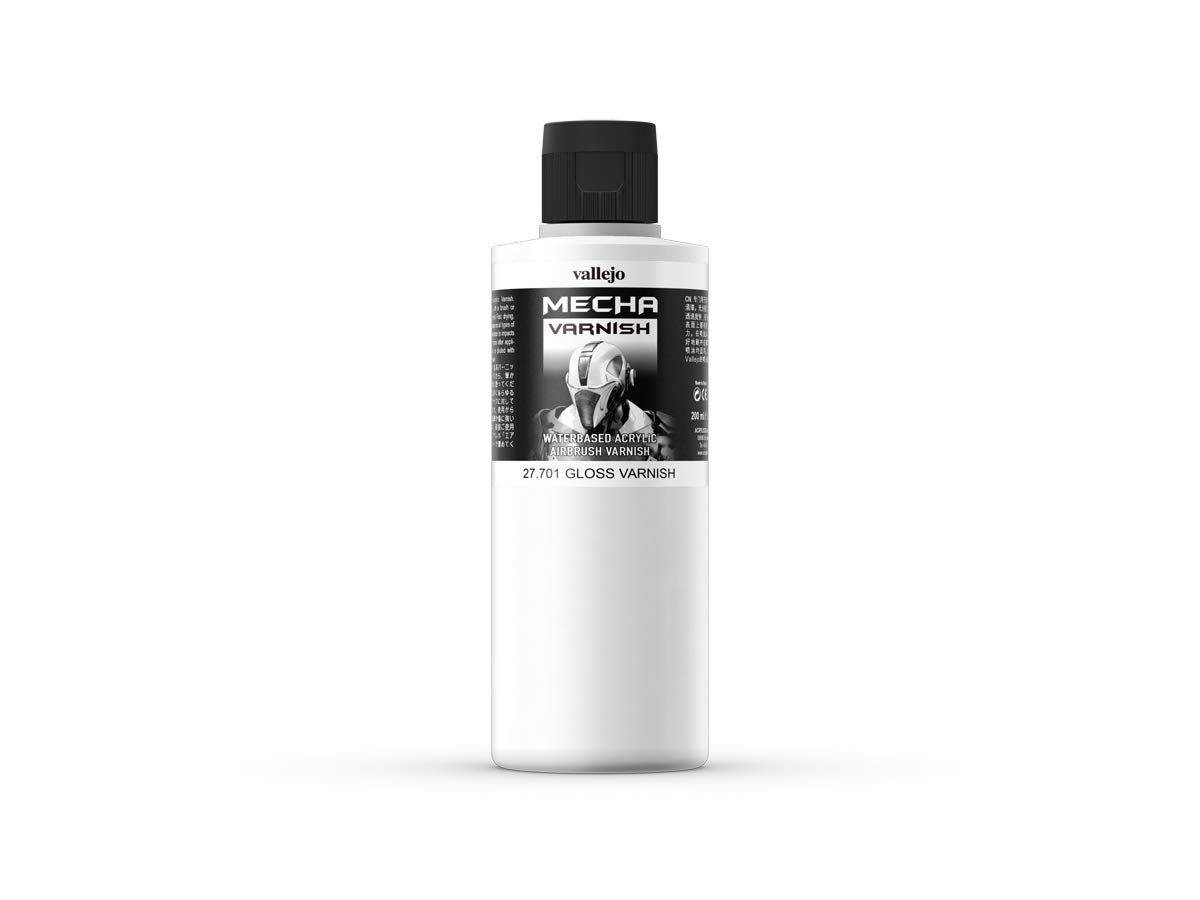 Acrylicos Vallejo Mecha Colour Gloss Varnish Paint, 200ml
