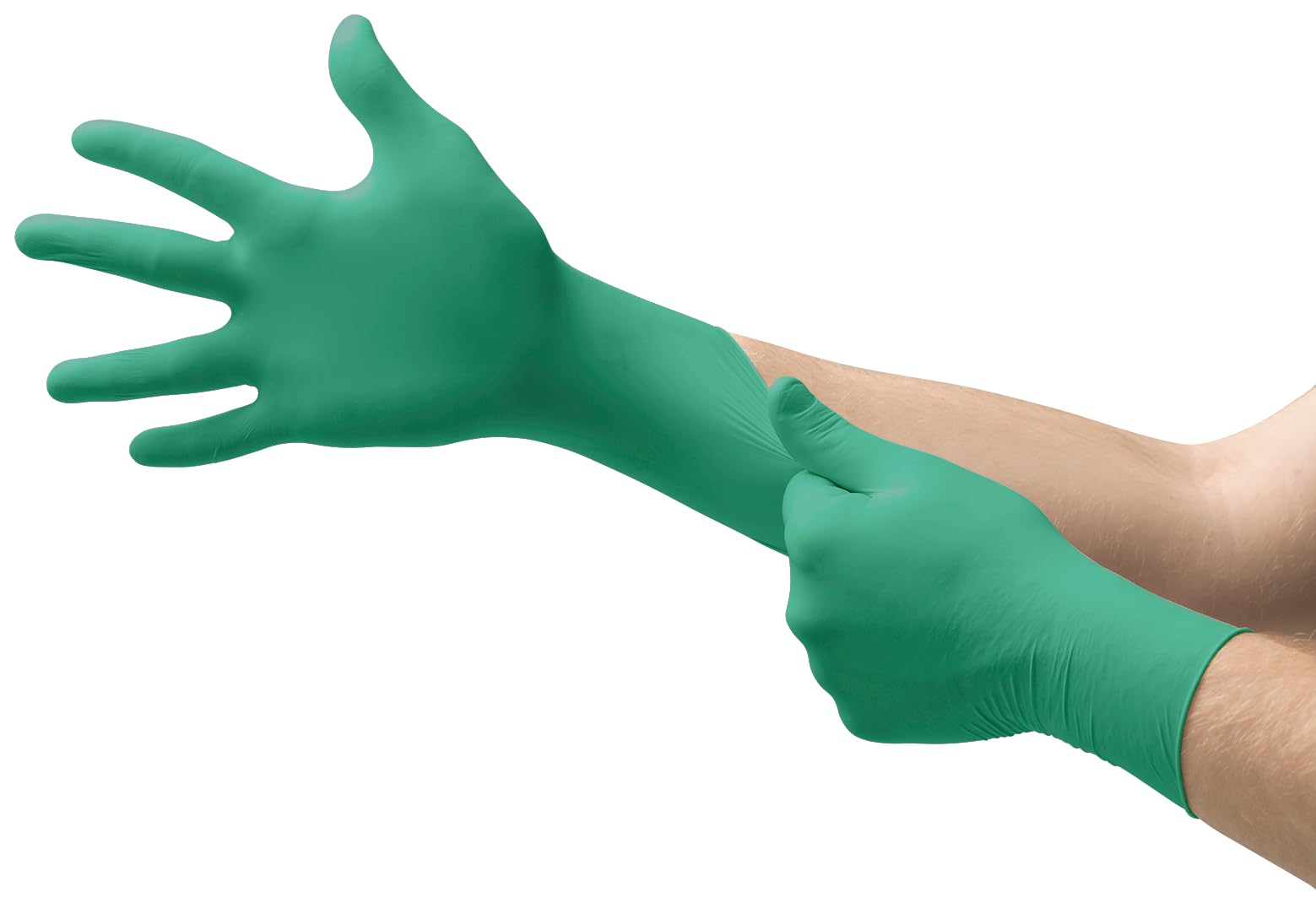 Ansell Touch N Tuff Disposable Green Gloves