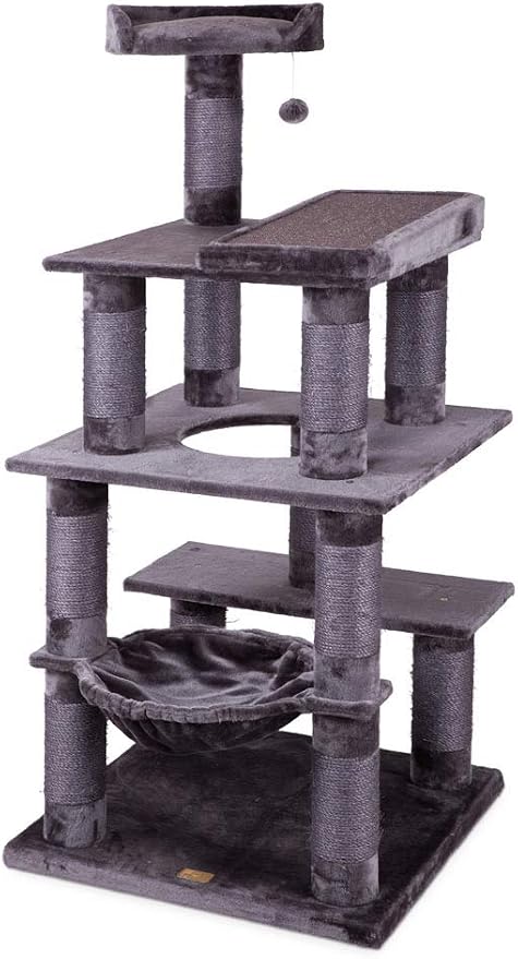 Kazoo Scratcher 5 Level Playground Charcoal