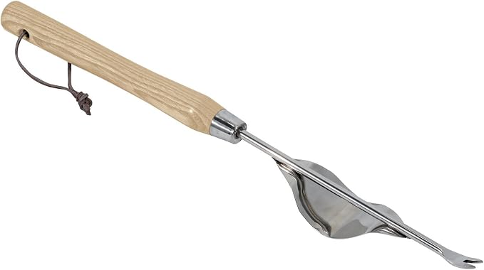 Draper Tools Expert Heritage Range Stainless Steel Spinnaker Handle Weeder - Light Ash Handle - Spinnaker Weeder