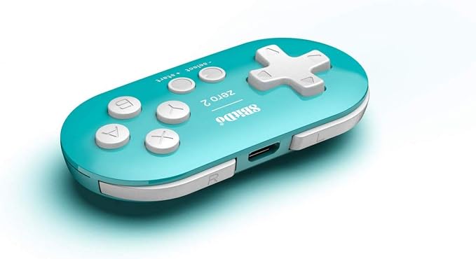 8BitDo Zero 2 Bluetooth Gamepad (Turquoise Edition)
