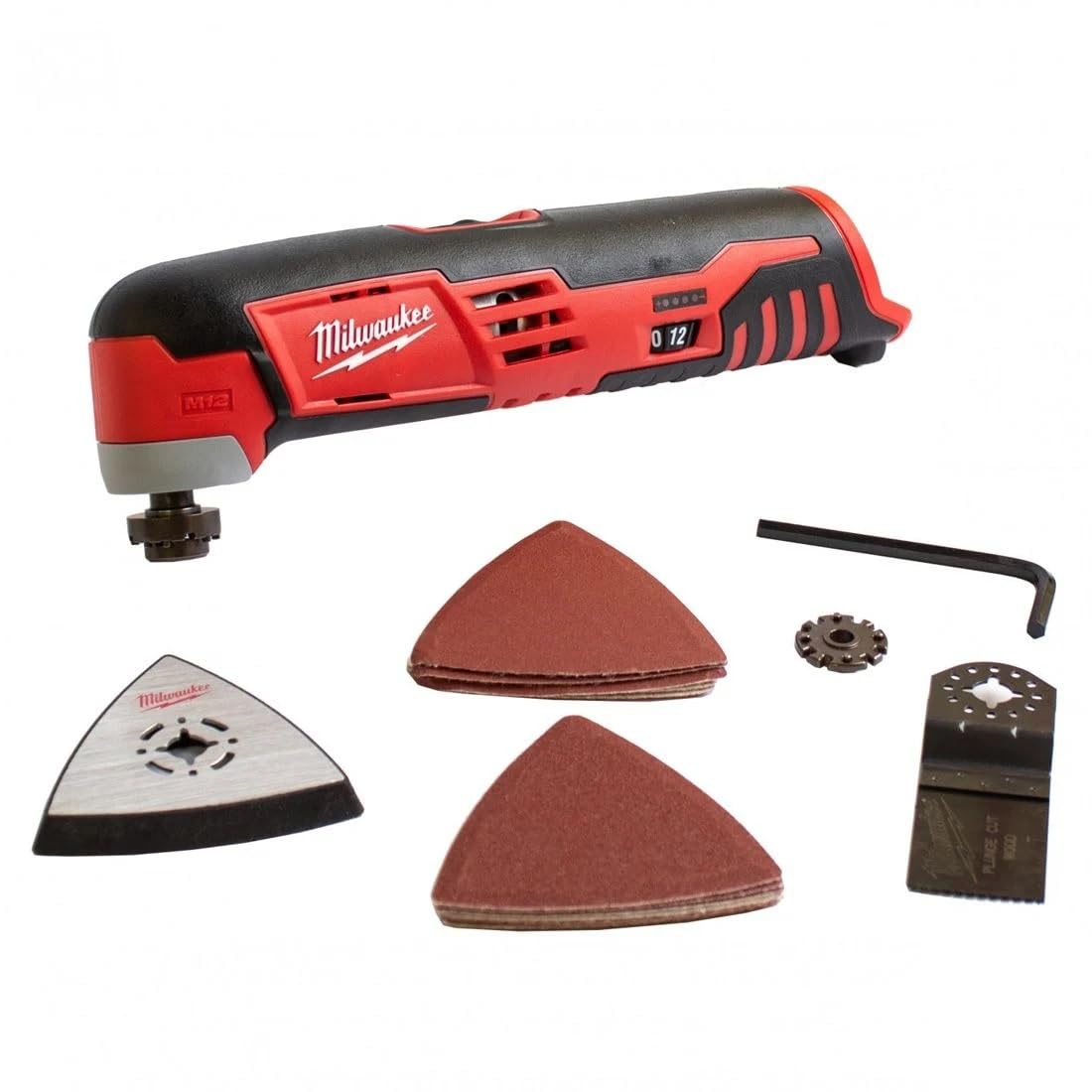 Milwaukee C12MT-0 M12 Cordless Sub Compact Multi-tool, Red