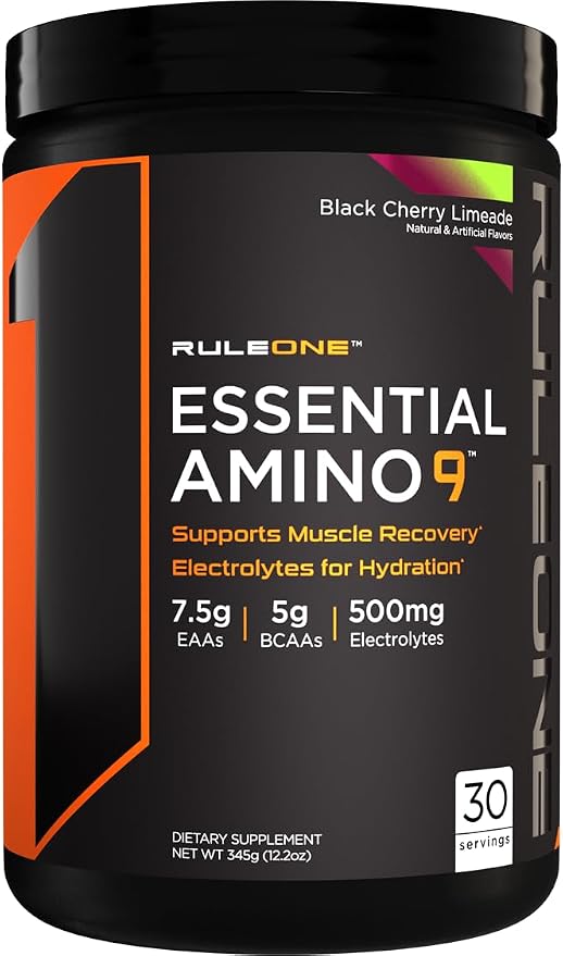 Rule 1 Essential Amino 9, 30 Serves / Black Cherry Limeade