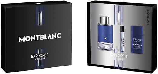Mont Blanc Explorer Ultra Blue EDP 100ml 3 Piece Gift Set