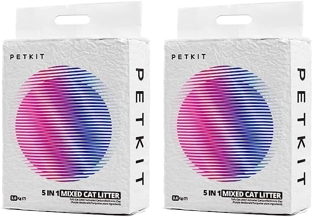 Petkit 5-in-1 Biodegradable & Flushable Active Carbon Mixed Tofu Cat Litter 3.6kg/7L