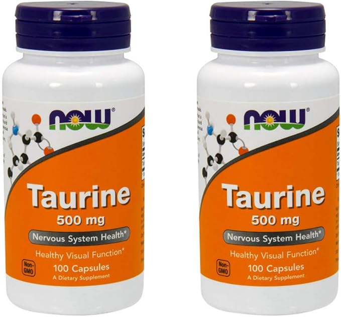 Now Taurine, 500 mg Capsules - 100 count
