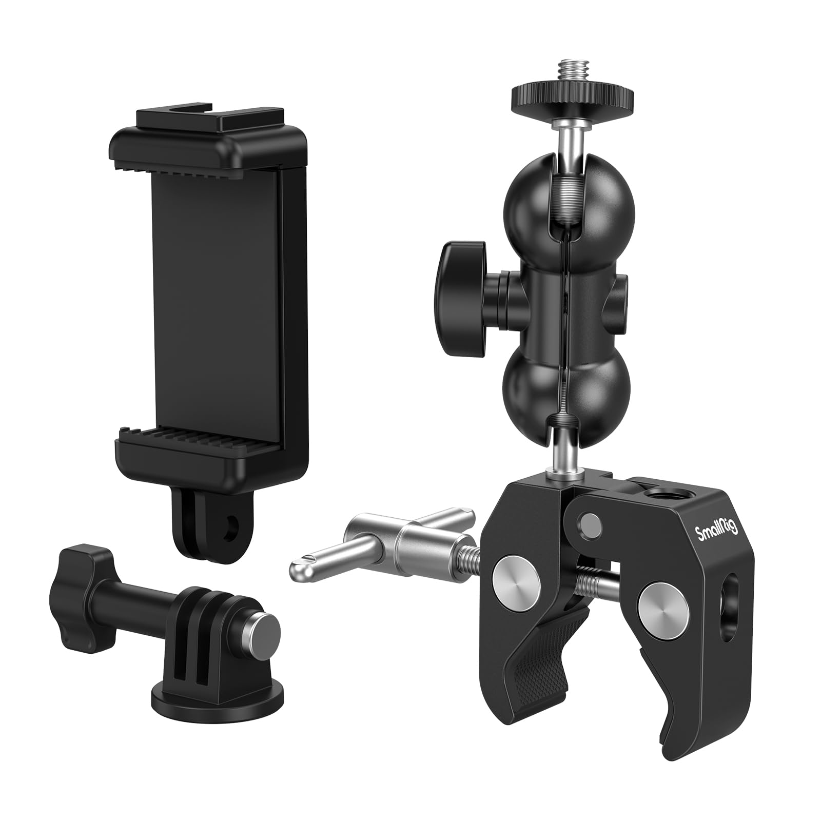 SmallRig 4373 Crab-Shaped Super Clamp with Ballhead Magic Arm