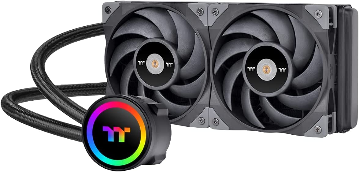 Thermaltake TOUGHLIQUID ARGB 240 All-in-one CPU Liquid Cooler, CL-W319-PL12BL-A CPU Water Cooling