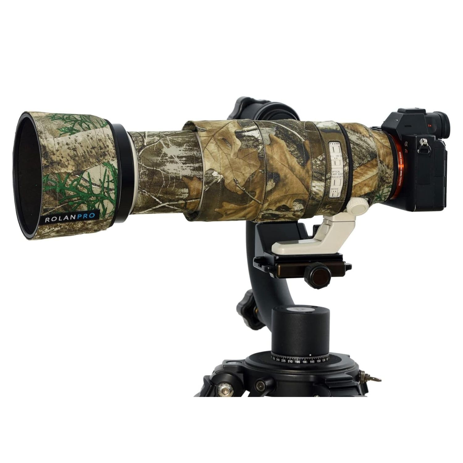 ROLANPRO Camouflage Lens Cover for Sony FE 100-400mm F4.5-5.6 GM OSS Coat Lens Protective Sleeve Case-#27 Waterproof