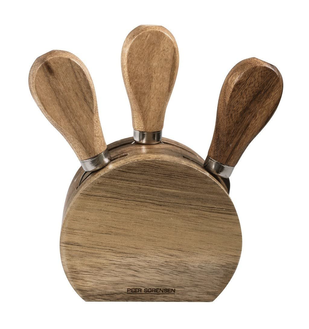 Peer Sorensen Cheese Knife Acacia Block Set