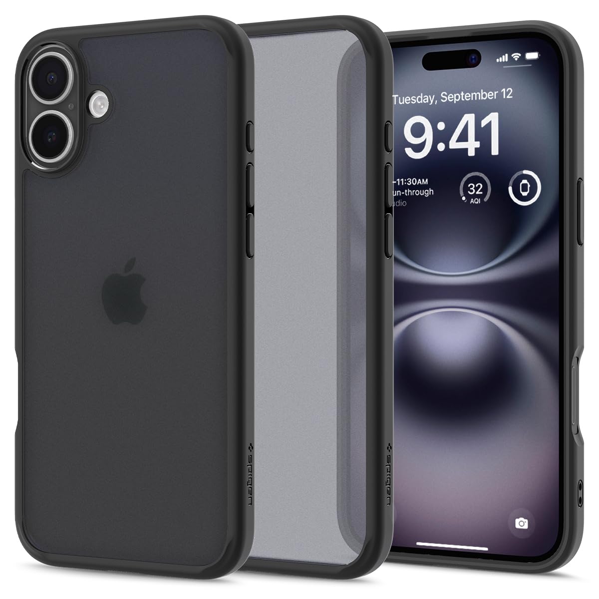 SPIGEN Ultra Hybrid for iPhone 16 Pro Max Case [Colour:Frost Black]