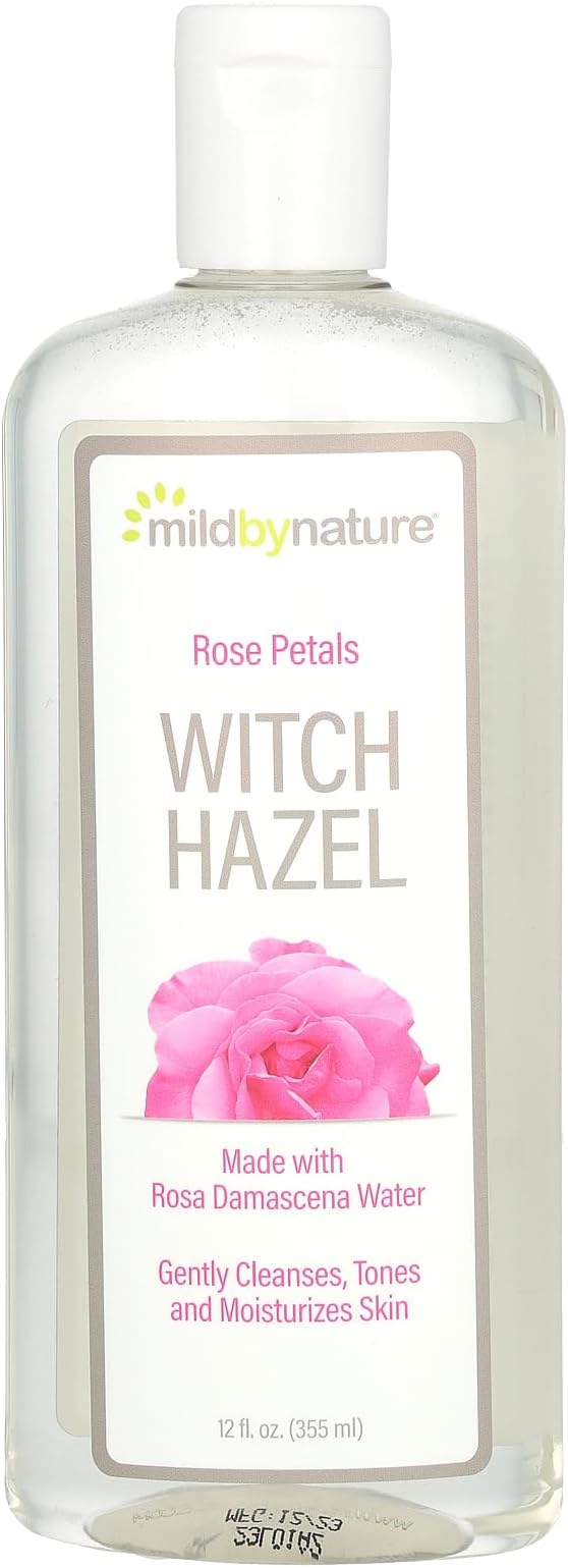 Mild by Nature Witch Hazel Rose Petal Alcohol-Free 12 fl oz (355 ml)