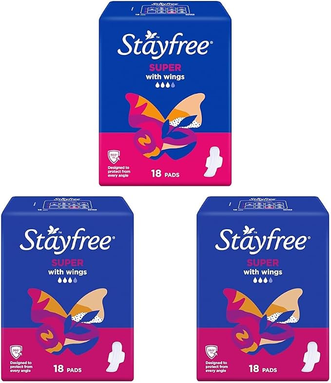 Stayfree Super Pads with Wings 18 Pack