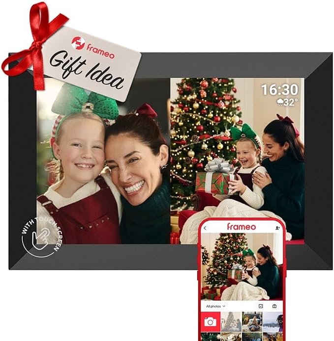 Kogan 10.1" Wi-Fi Digital Photo Frame with Frameo APP (32GB,Black)