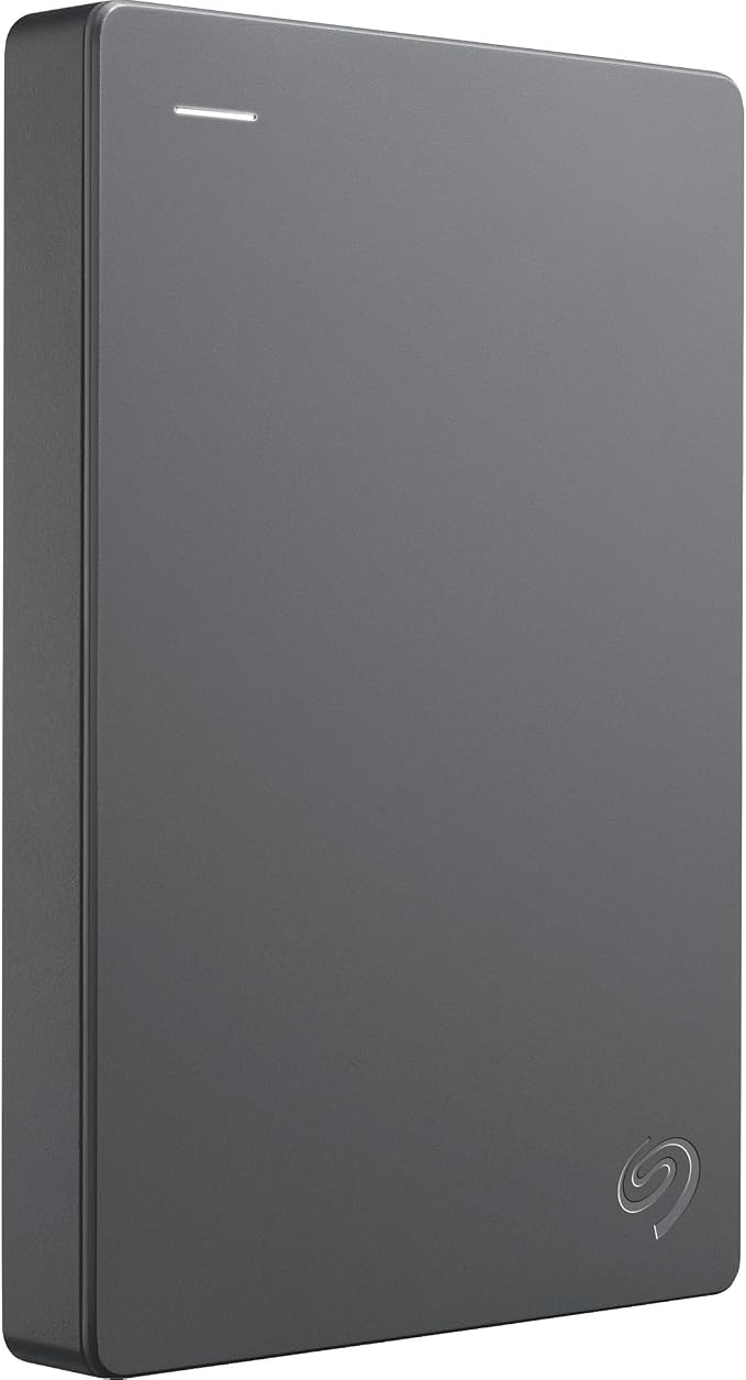 Seagate Basic Portable External Hard Drive, 1TB, USB 3.0, Gray, STJL1000400