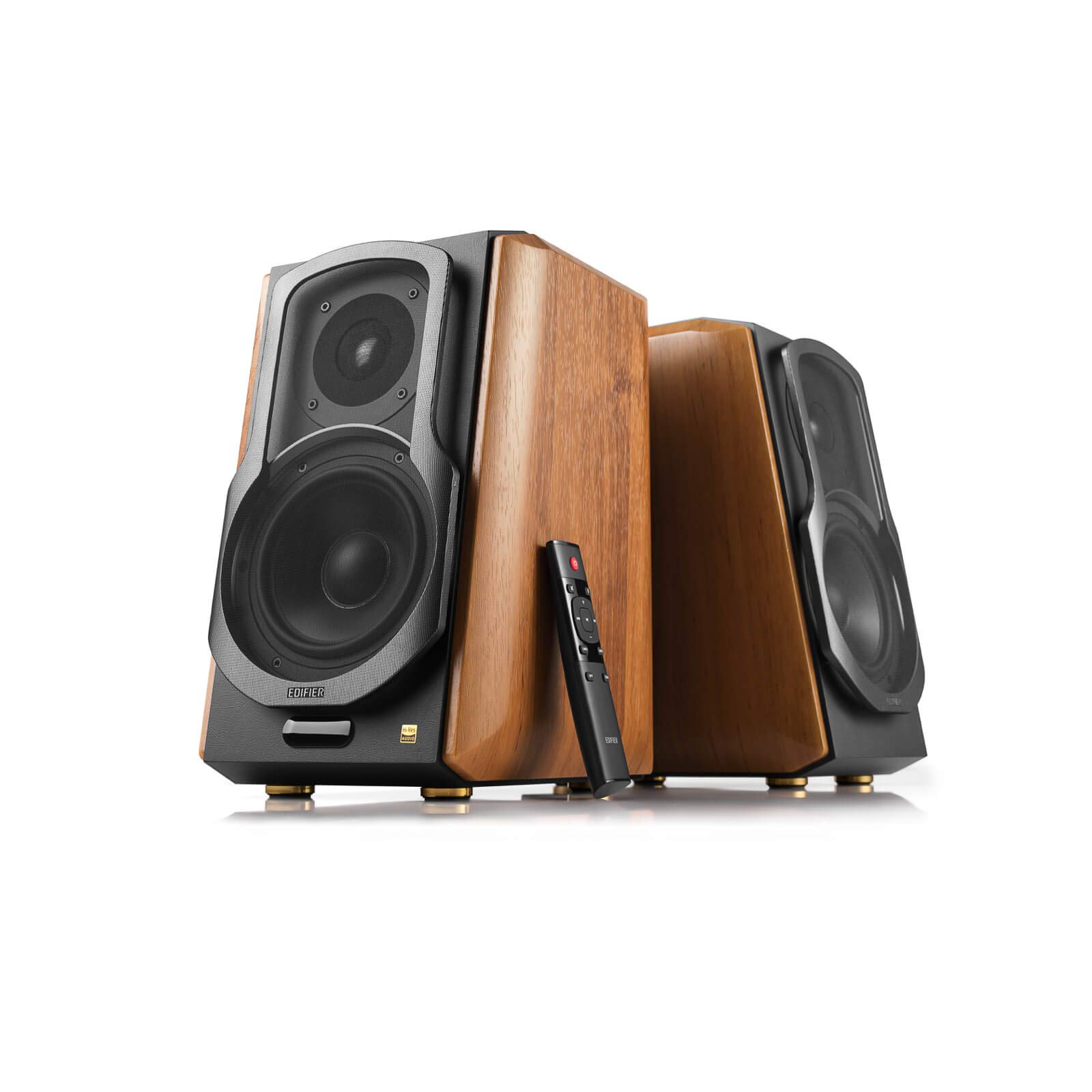 Edifier S1000MKII 2.0 Active Lifestyle Bookshelf Bluetooth Studio Speakers - Brown
