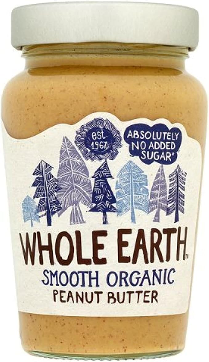 Whole Earth Organic Smooth Peanut Butter 340g
