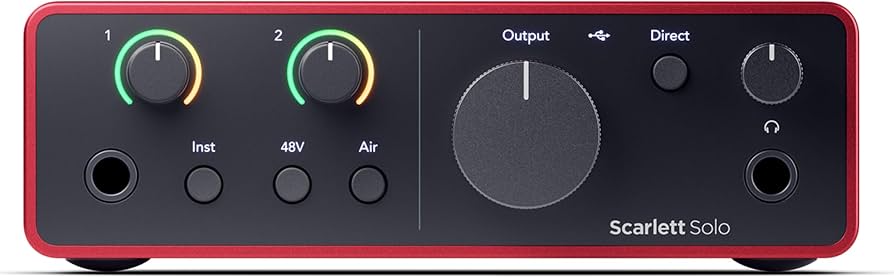 Focusrite Scarlett Solo 4th Gen USB Audio Interface