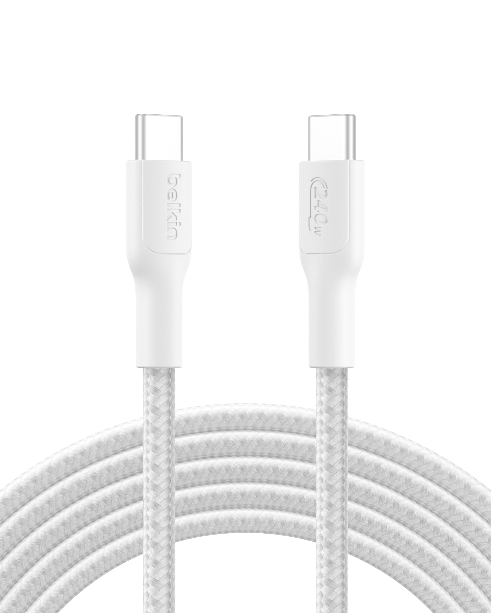 Belkin BoostCharge Pro USB-C 240W 2.0 Braided Cable 3M (White)