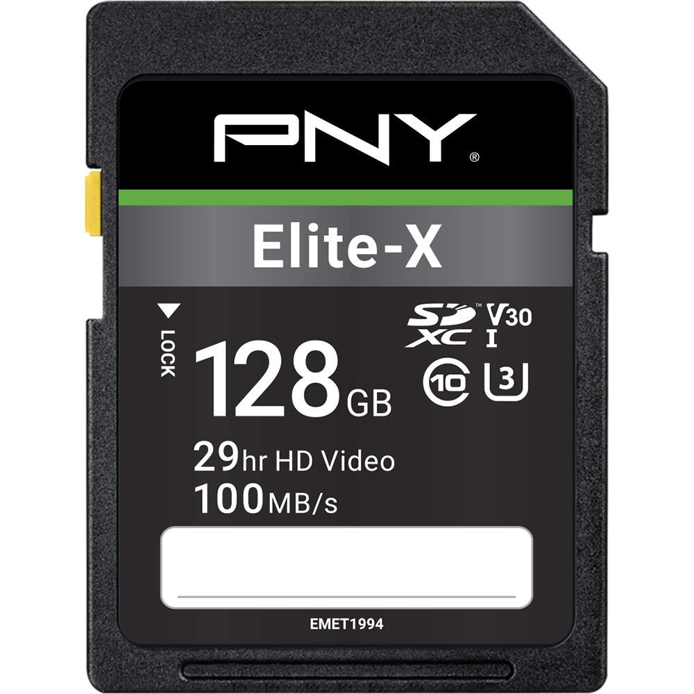 PNY Elite-X 128 GB Class 10-UHS-I (U3) SDXC