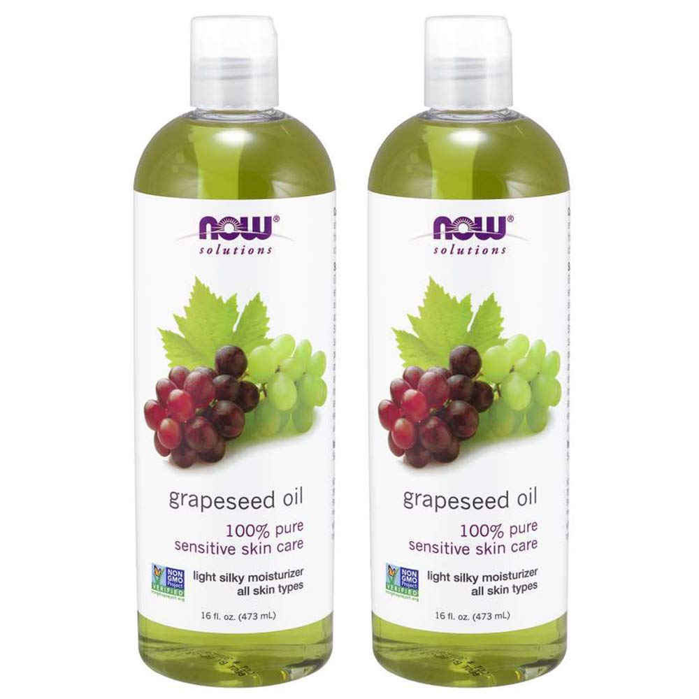 Now Foods Grape Seed Oil, 32 oz (16oz x2)