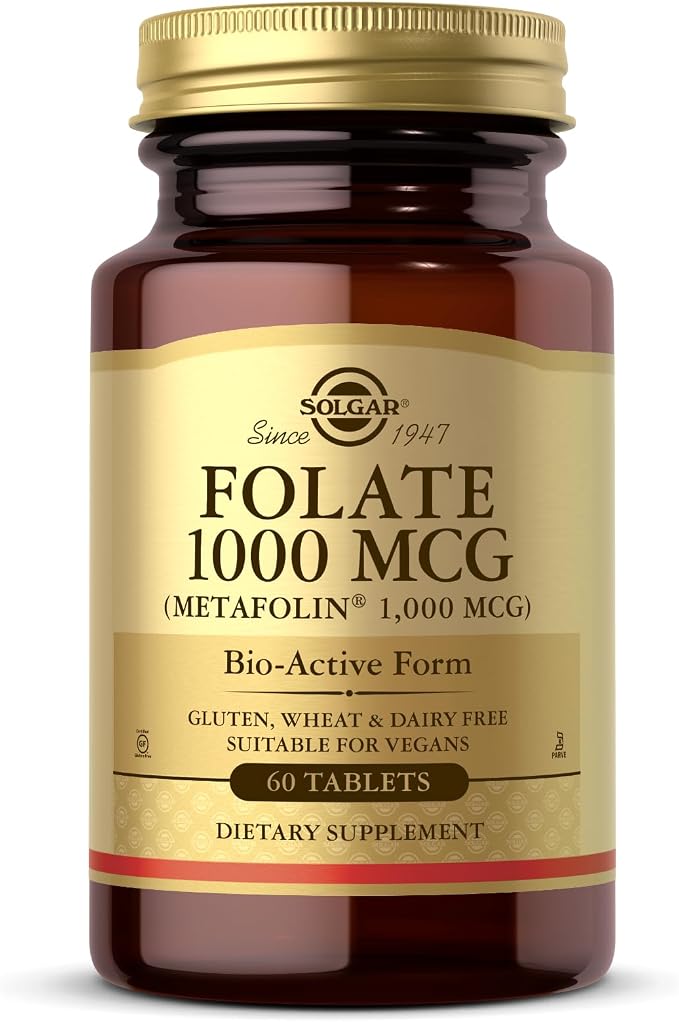Solgar Folate (As Metafolin) 1000 mcg - 60 Tablets