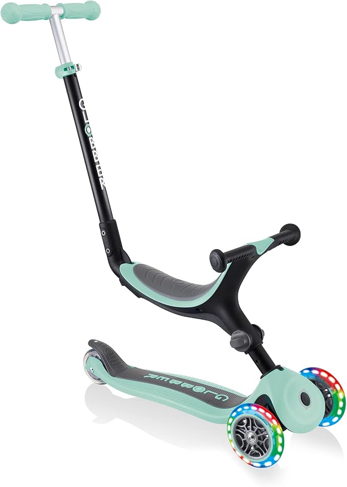 Globber GO UP Sporty V2 Toddler Scooter with Lights Mint/ Pistachio