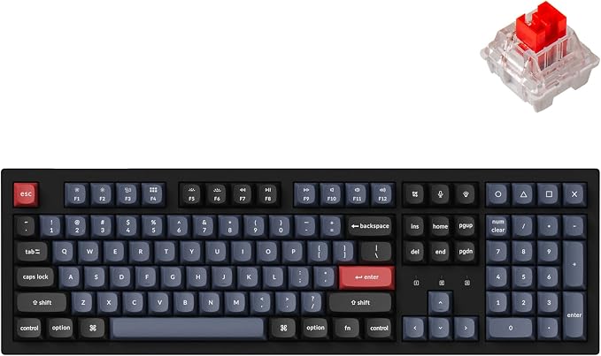 Keychron K10 Bluetooth RGB Backlit Wireless/wired Mechanical Keyboard Gateron (Brown Switch) [KBK10B3BROWN]