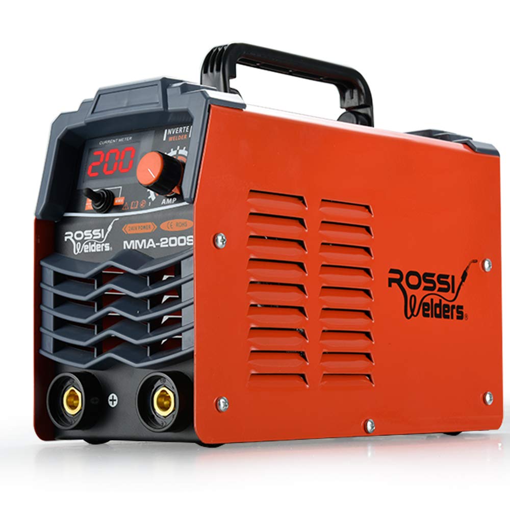 Rossi 200 Amp Inverter Welder Stick Portable Welding Machine MMA Arc DC 200A Gas