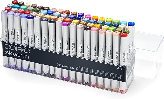Copic Sketch Marker Pen Set - 72 D Colours