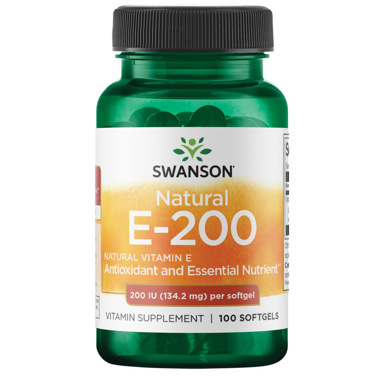 Swanson Natural Vitamin E 200 IU (134.2 Milligrams) 100 Sgels