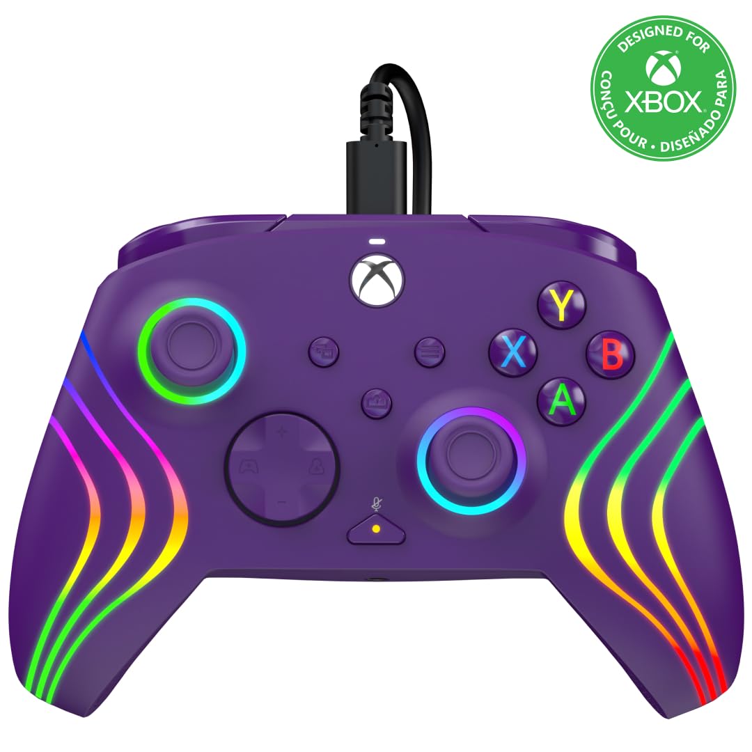 PDP Afterglow Wave Purple Xbox Series x Controller Purple