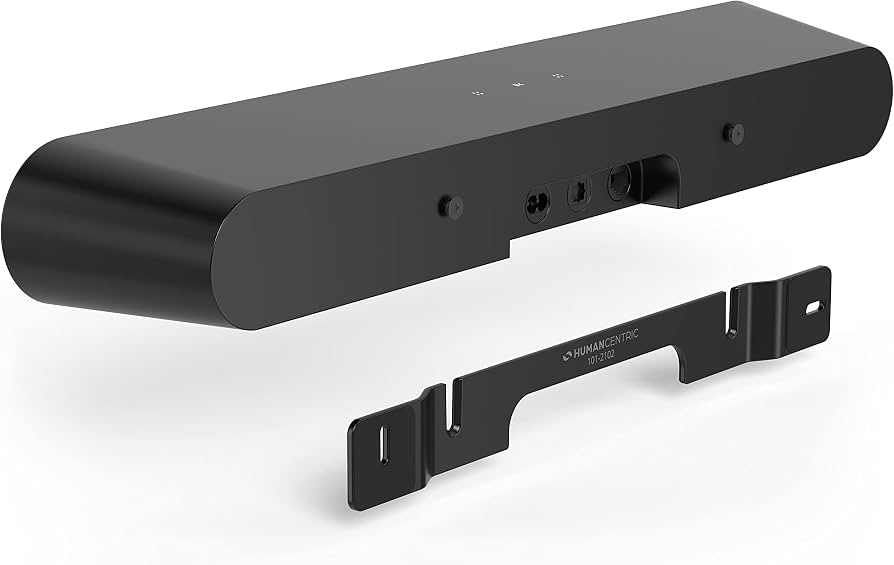 HumanCentric Wall Mount Compatible With Sonos Ray Sound Bar Mount, Floating Style Mounting Bracket Compatible With Sonos Ray Wall Mount, Soundbar