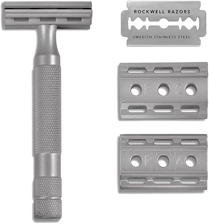 Adjustable Stainless Steel Safety Razor - 6S Rockwell Razors