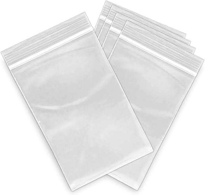 300pcs Small Mini Resealable Self Seal Clear Plastic Zip Lock Bags 40x60mm Bulk
