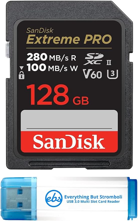 SanDisk 128GB Extreme Pro UHS-II SDXC Memory Card