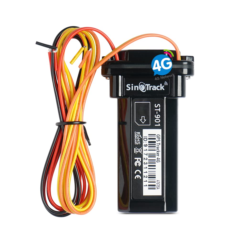 SinoTrack Vehicle Car GPS Tracker, Anti Lost Alarm Locator GPS Tracker Car Mini Real-time Location Device, Waterproof Car Motorcycle GPS Tracker