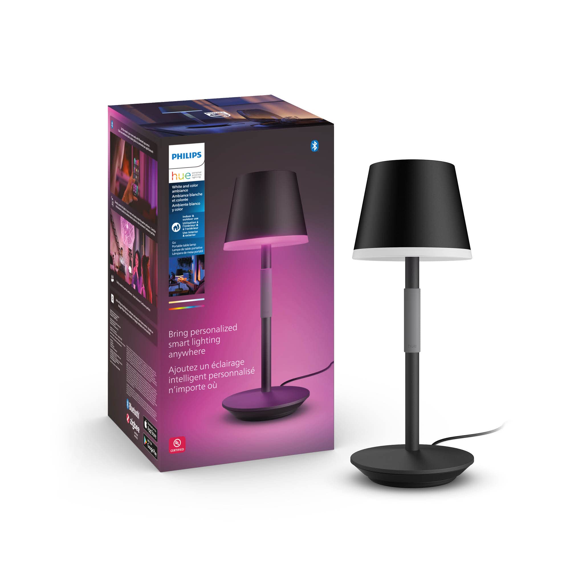 Philips Hue White and Colour Ambience Hue Go Portable Table Lamp