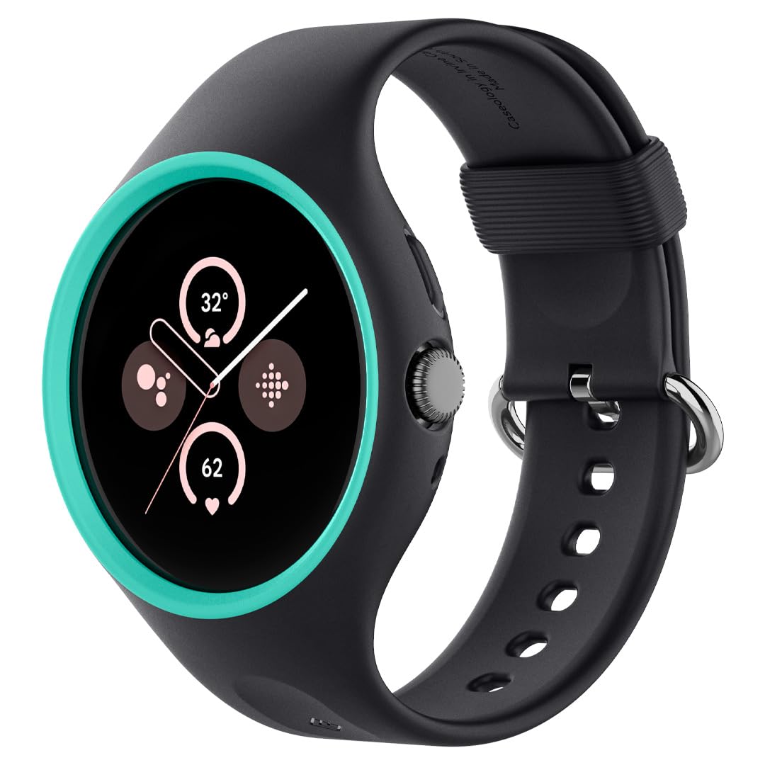 Caseology by SPIGEN Google Pixel Watch 3 41mm / 2 Case, Genuine Nano Pop Strap Wristband Cover for Google - Blueberry Navy