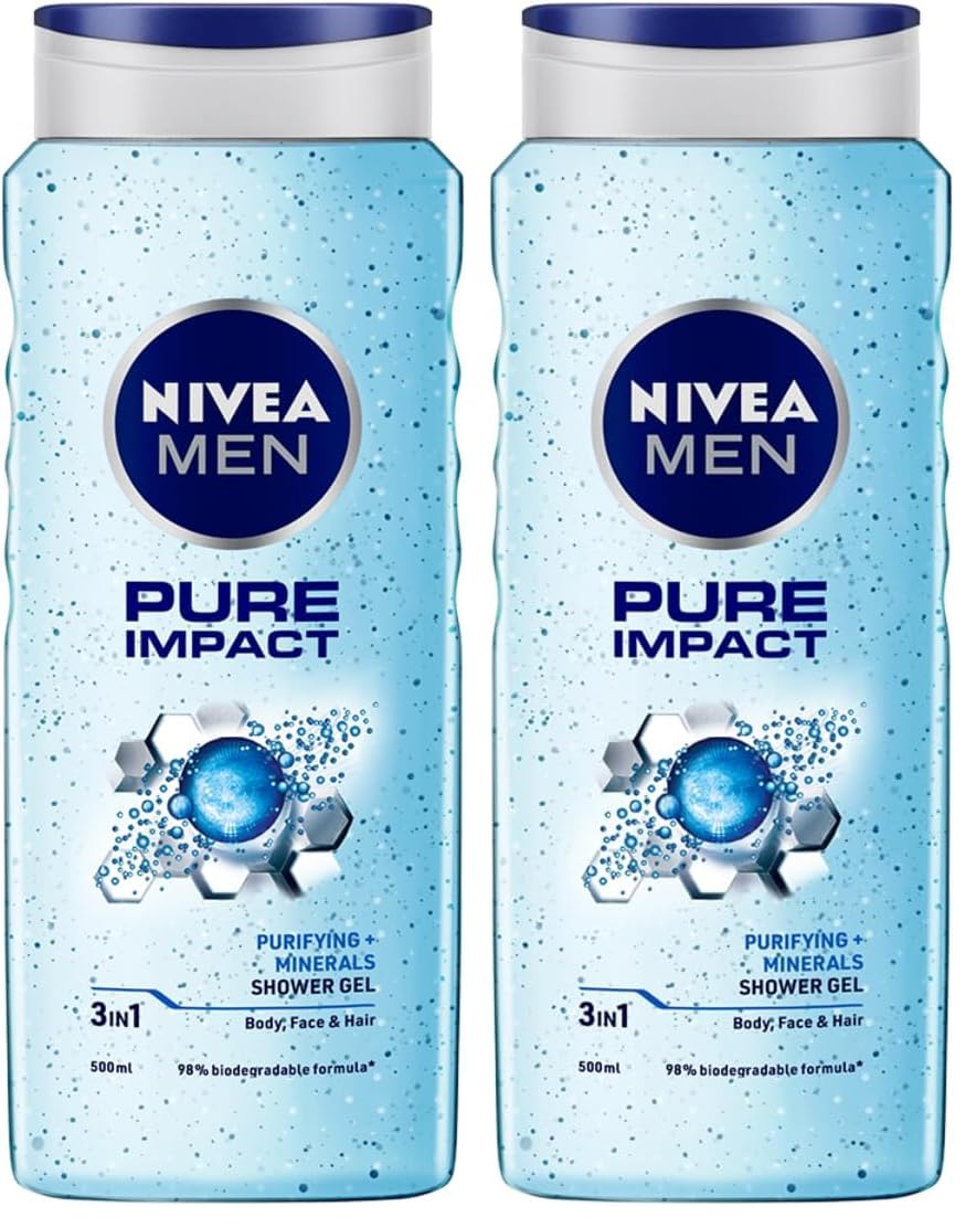 Nivea Men Shower Gel Pure Impact 500 ml