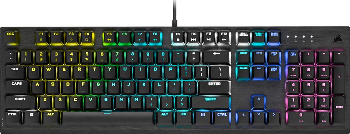 Corsair K60 RGB Pro Mechanical Gaming Keyboard - Cherry Viola