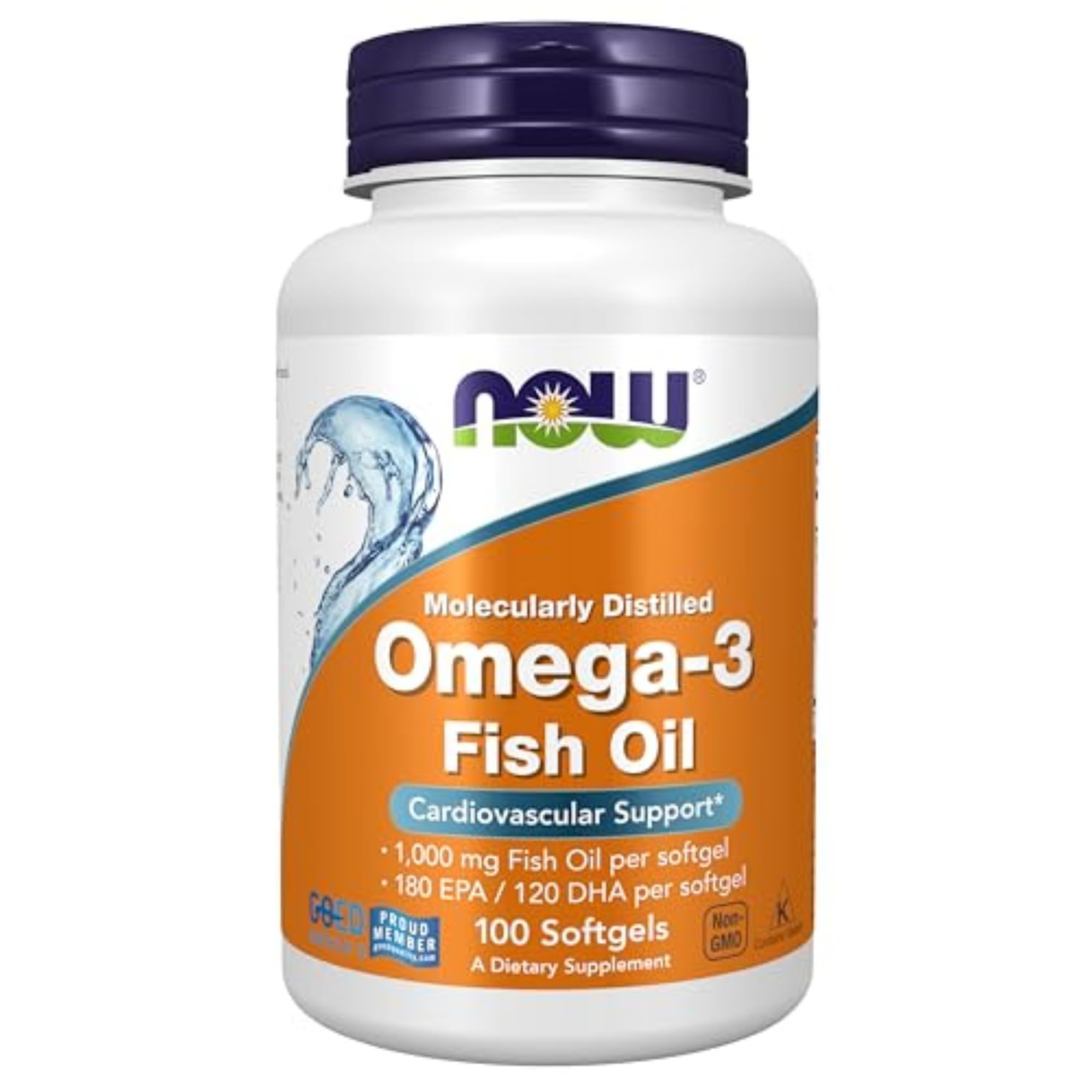Now Foods Molecularly Distilled Omega 3 - 500 Softgels