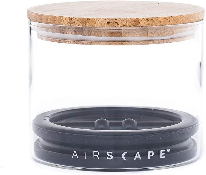 Airscape Glass & Bamboo Lid 250g Small