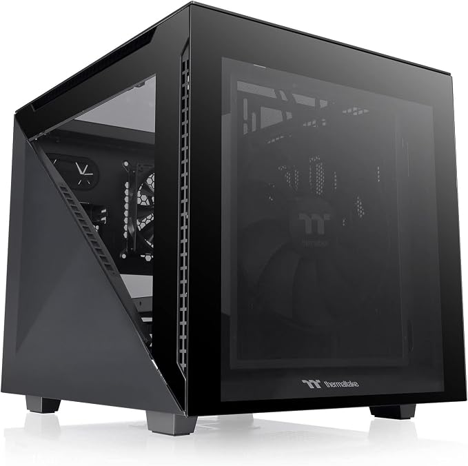 Thermaltake Divider 200 Tempered Glass Micro Case - Black